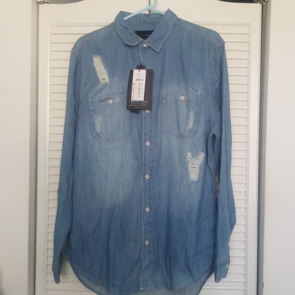 Distress Denim shirit